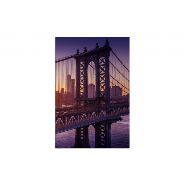 Obraz na plátně - Západ slunce nad Manhattanem - obdélník